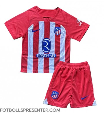 Atletico Madrid Hemmatröja Barn 2023-24 Kortärmad (+ korta byxor)